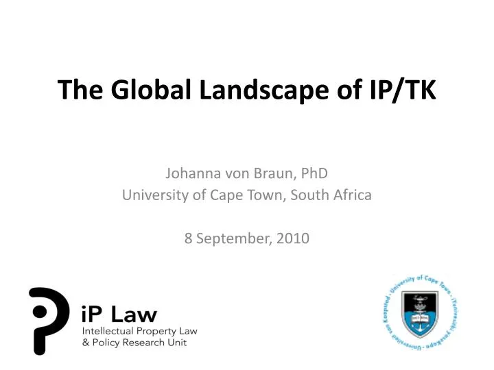 the global landscape of ip tk
