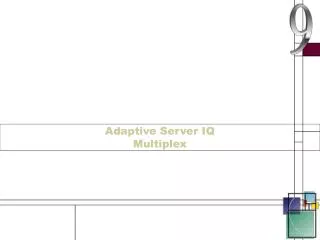 Adaptive Server IQ Multiplex