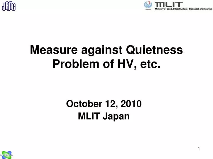 measure against quietness problem of hv etc