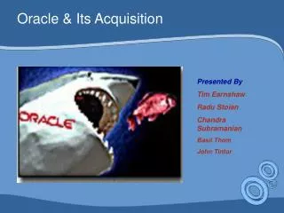 Oracle &amp; Its Acquisition