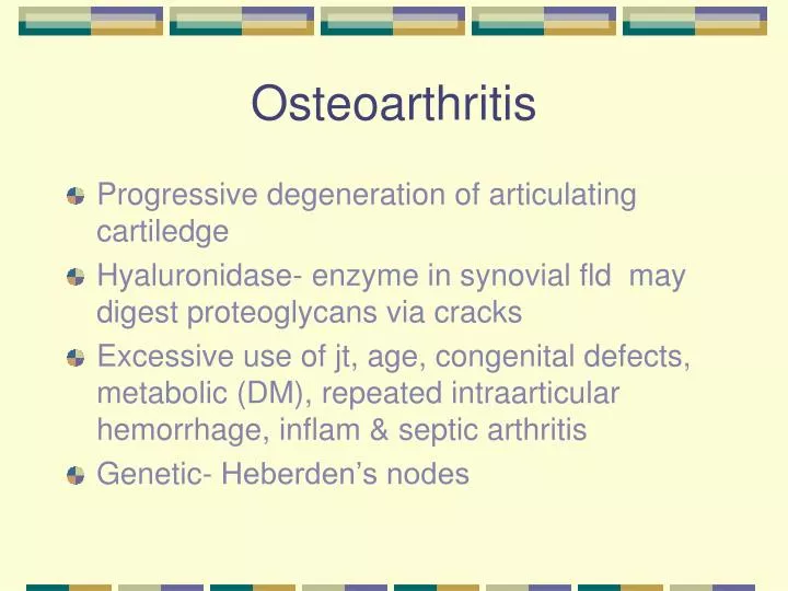 osteoarthritis