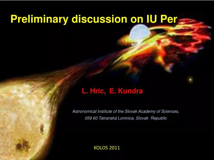 PPT Preliminary discussion on IU Per PowerPoint Presentation free