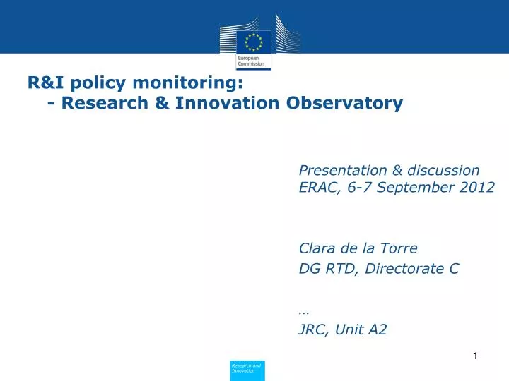 r i policy monitoring research innovation observatory