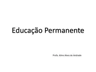 educa o permanente