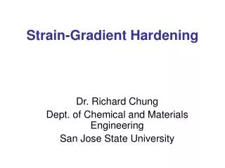 Strain-Gradient Hardening