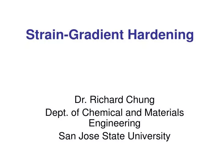 strain gradient hardening
