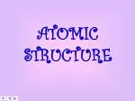 ATOMIC STRUCTURE - slide 1