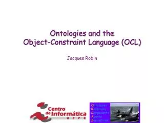 Ontologies and the Object-Constraint Language (OCL)