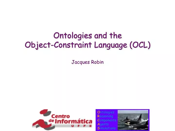 ontologies and the object constraint language ocl