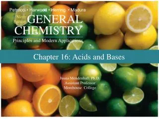 Chapter 16: Acids and Bases