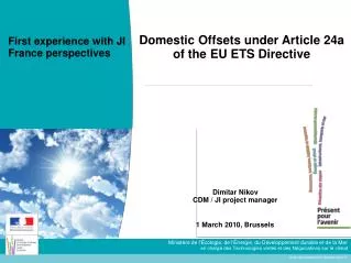 Domestic Offsets under Article 24a of the EU ETS Directive