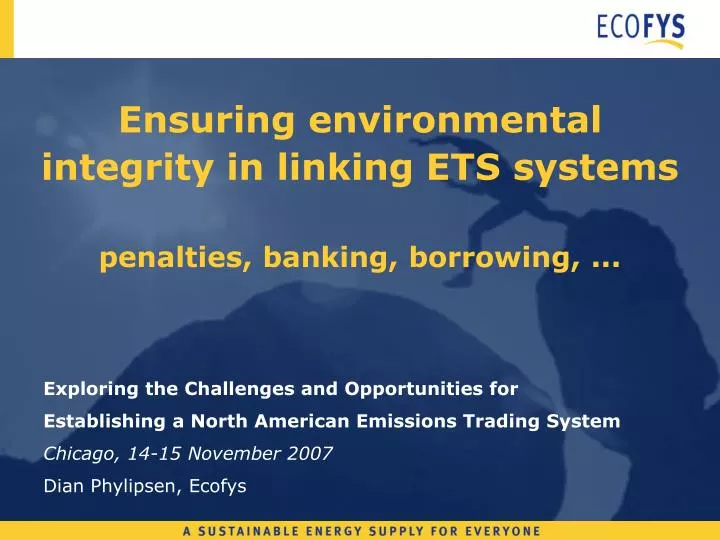 ensuring environmental integrity in linking ets systems penalties banking borrowing