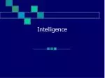 Intelligence - slide 1