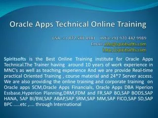 Oracle Apps Technical Online Training | Oracle Apps Job supp