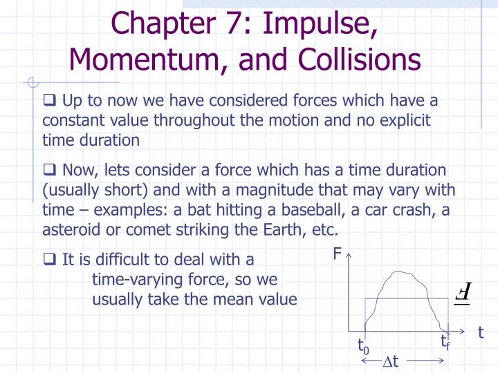 chapter 7 impulse momentum and collisions