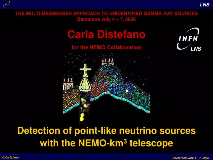carla distefano for the nemo collaboration