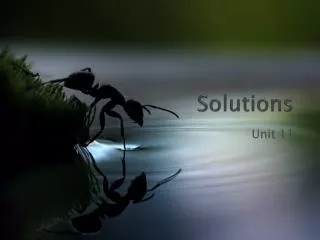 Solutions