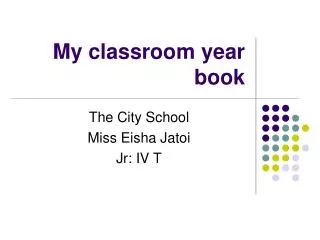 My classroom year book