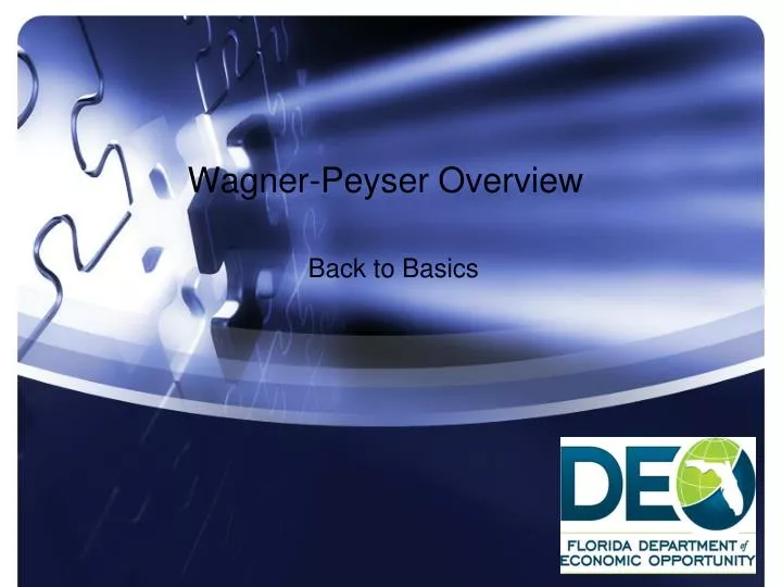 wagner peyser overview