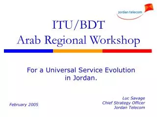 ITU/BDT Arab Regional Workshop