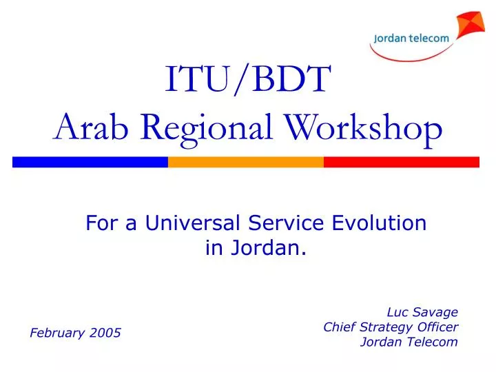 itu bdt arab regional workshop
