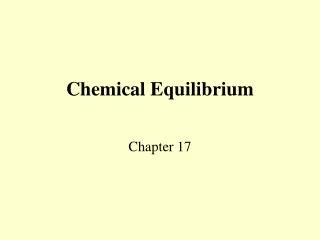 Chemical Equilibrium