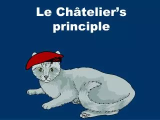 le ch telier s principle
