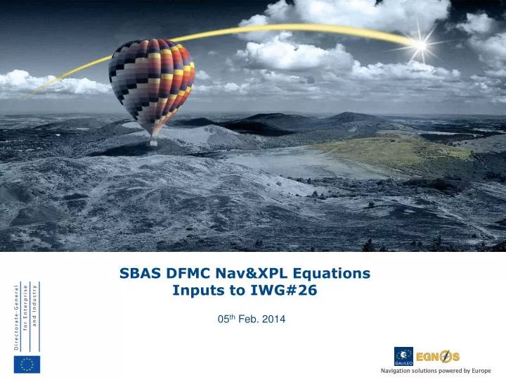 sbas dfmc nav xpl equations inputs to iwg 26