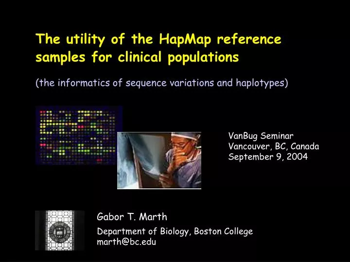 the utility of the hapmap reference samples for clinical populations