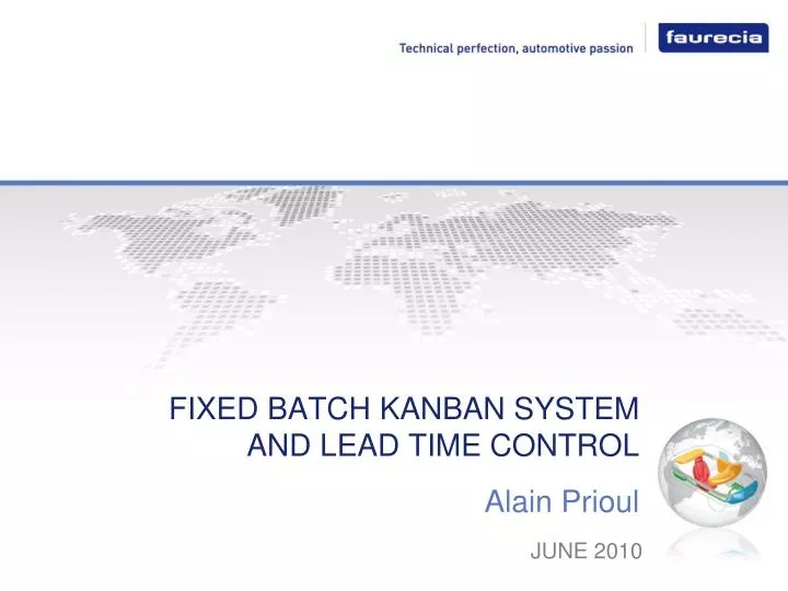 fixed batch kanban system and lead time control