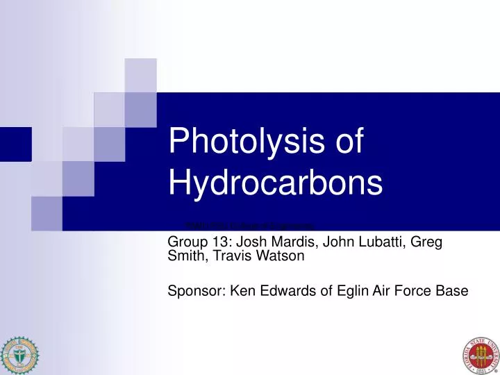 photolysis of hydrocarbons
