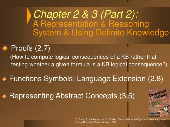 chapter 2 3 part 2 a representation reasoning system using definite knowledge