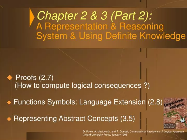 chapter 2 3 part 2 a representation reasoning system using definite knowledge