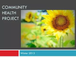 Community Health Project