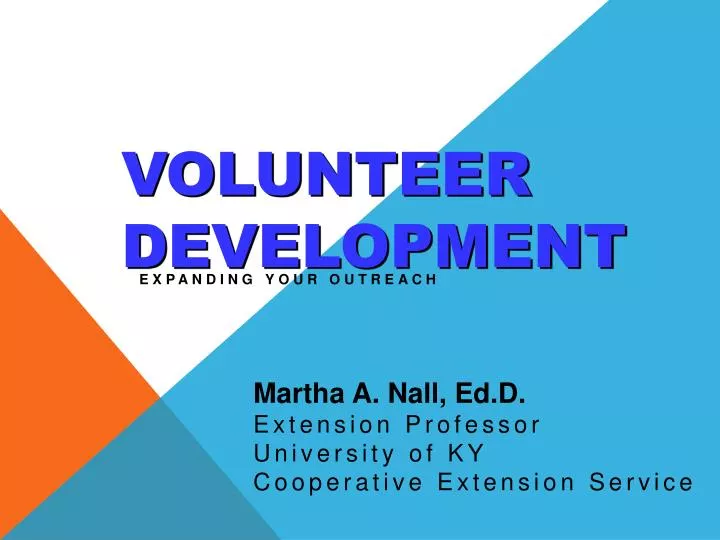 volunteer development