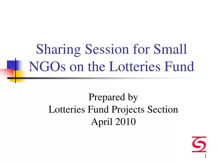 sharing session for small ngos on the lotteries fund
