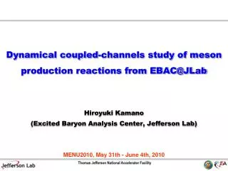 Dynamical coupled-channels study of meson production reactions from EBAC@JLab