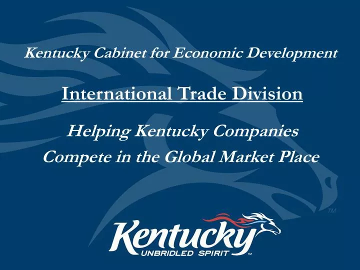 kentucky cabinet for economic development international trade division