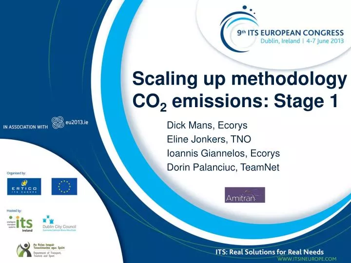 scaling up methodology co 2 emissions stage 1