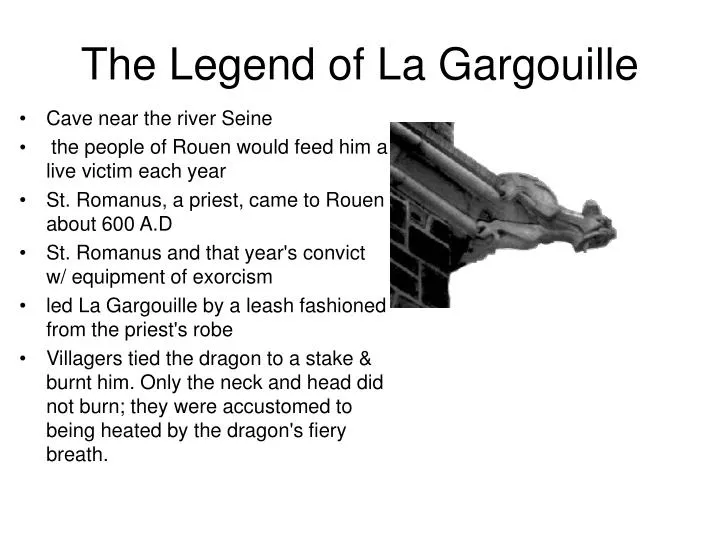 the legend of la gargouille