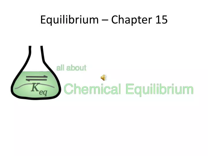 equilibrium chapter 15