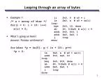Looping through an array of bytes - slide 1