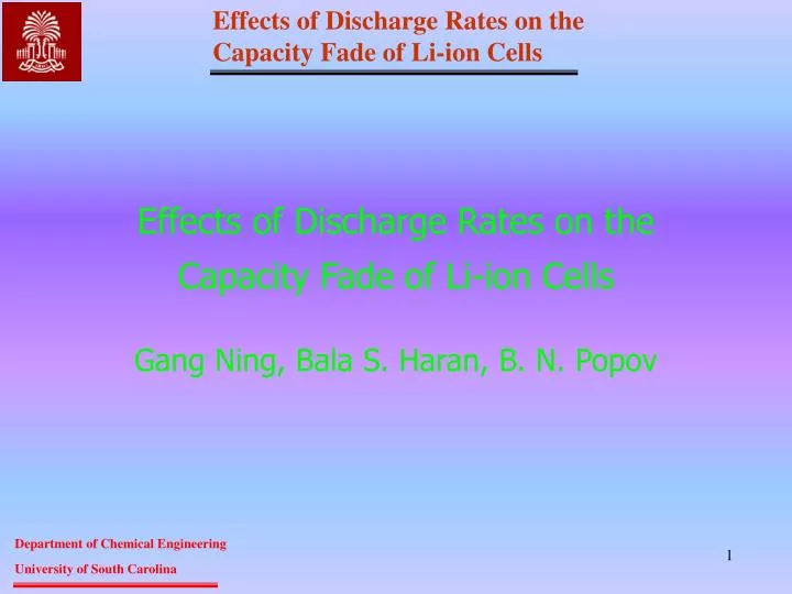 effects of discharge rates on the capacity fade of li ion cells