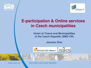 E-participation &amp; Online services in Czech municipalities