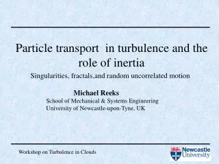 Particle transport in turbulence and the role of inertia