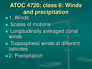 ATOC 4720: class 6: Winds and precipitation