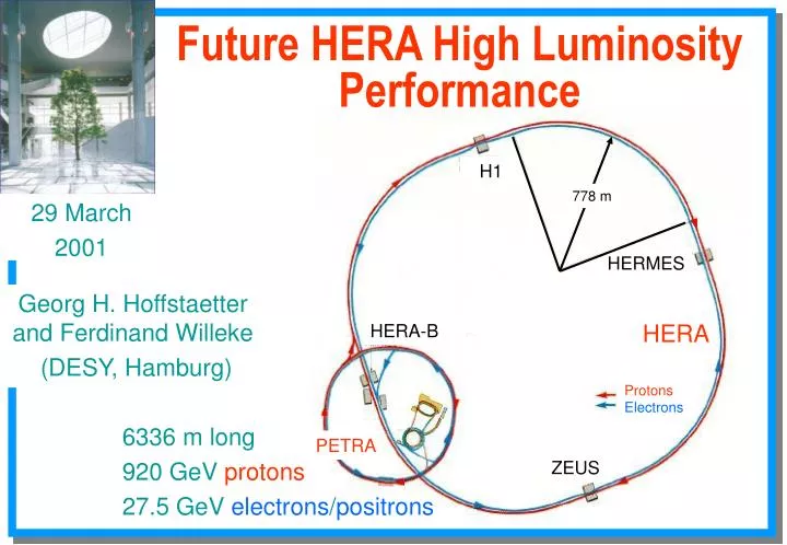 future hera high luminosity performance