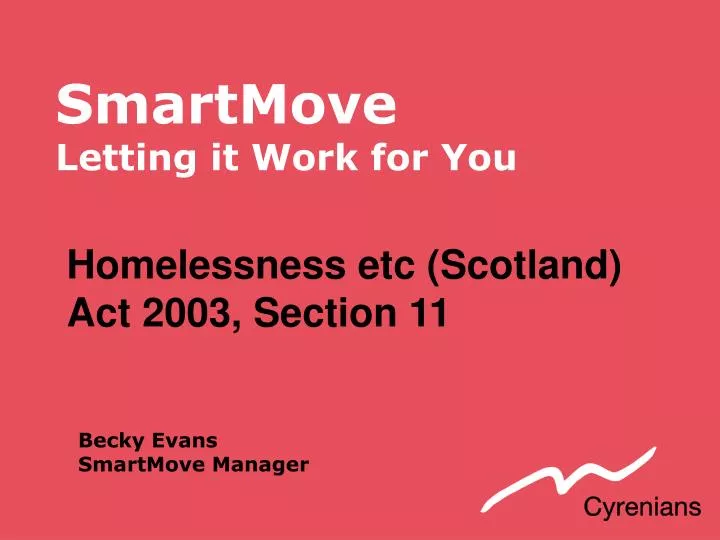smartmove letting it work for you