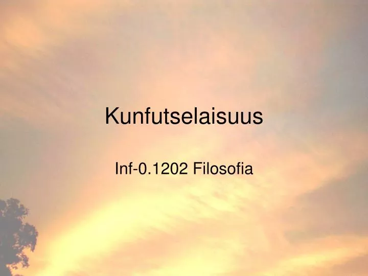 kunfutselaisuus