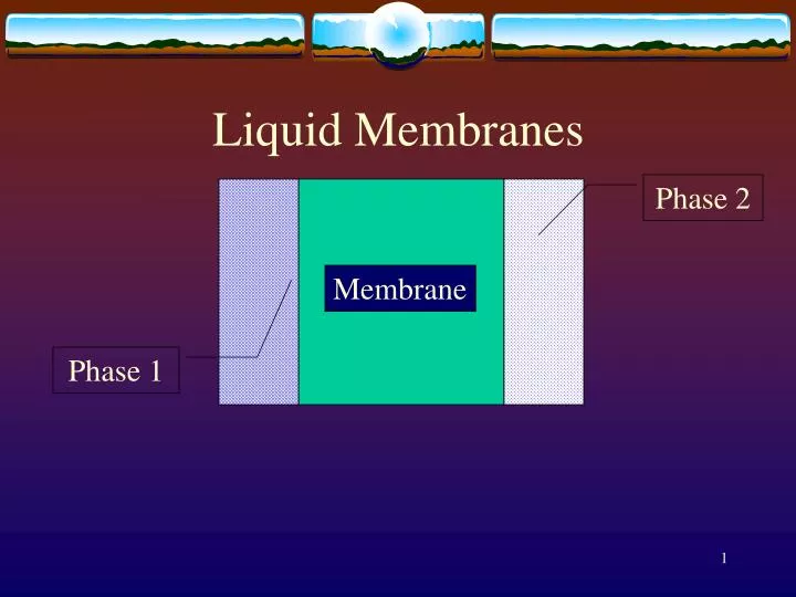 liquid membranes